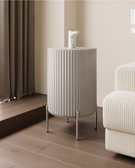WST Water Storage Table – Rome, Light Grey, Silver Legs