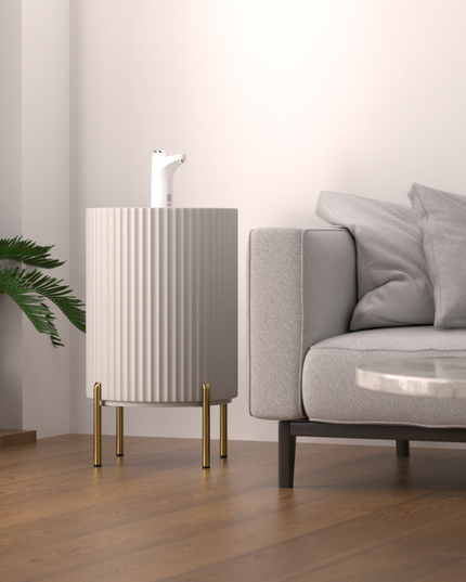 WST Water Storage Table – Rome, Light Grey, Gold Legs
